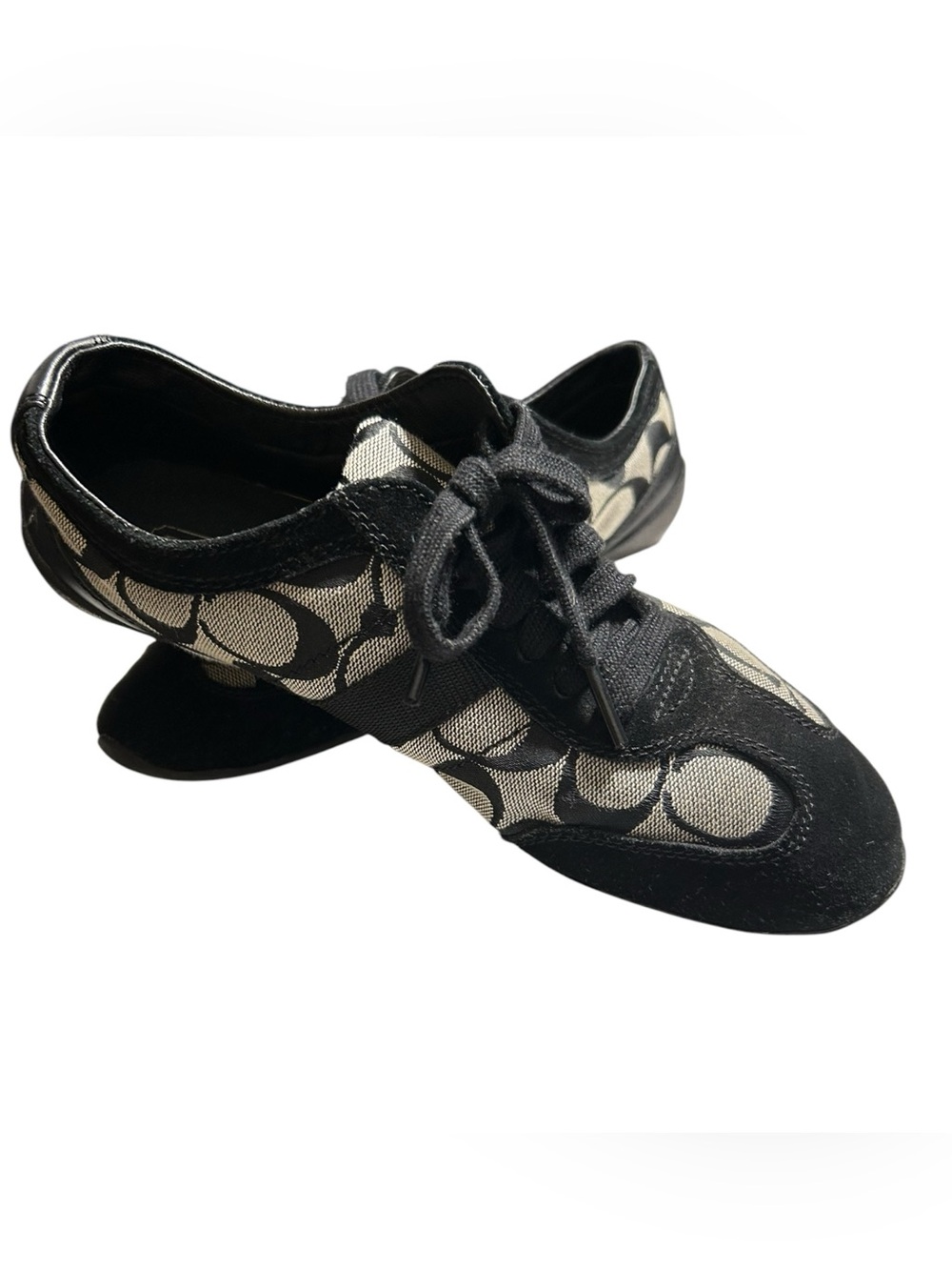 Coach Joss Q293 Signature Tennis Sneakers in Black/Gray, Women's Size 7.5. Y2K - Picture 5 of 9